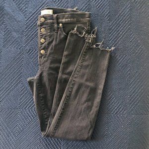 Madewell Button-Fly Raw Edge Skinny Jeans W31